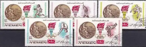 JEMEN YEMEN 1968 Mi-Nr. 620/24 A o used