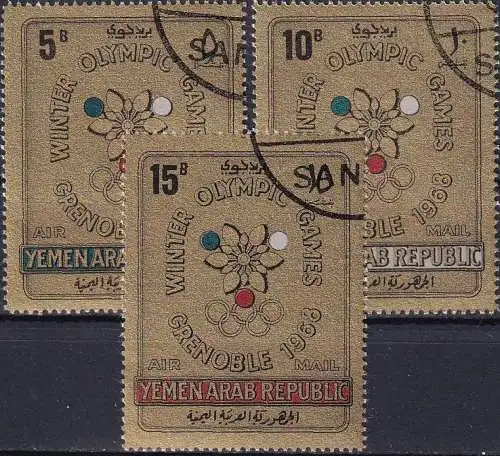 JEMEN YEMEN 1967 Mi-Nr. 613/15 o used