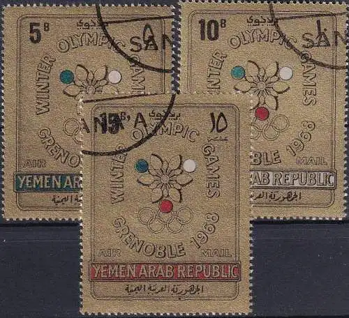 JEMEN YEMEN 1967 Mi-Nr. 613/15 o used