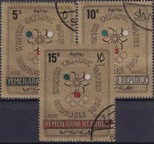 JEMEN YEMEN 1967 Mi-Nr. 613/15 o used