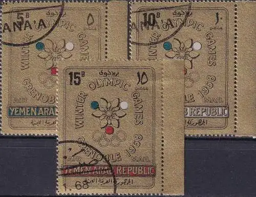 JEMEN YEMEN 1967 Mi-Nr. 613/15 o used