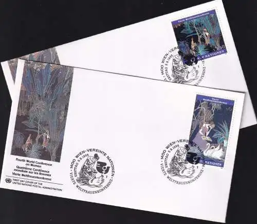 UNO WIEN 1995 Mi-Nr. 188/89 FDC