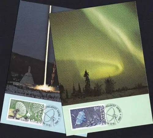 SCHWEDEN 1984 Mi-Nr. 1305/06 Maximumkarten MK/MC Nr. 13-14