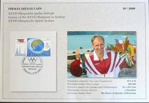 LETTLAND 2000 Mi-Nr. 528 ETB 10/2000