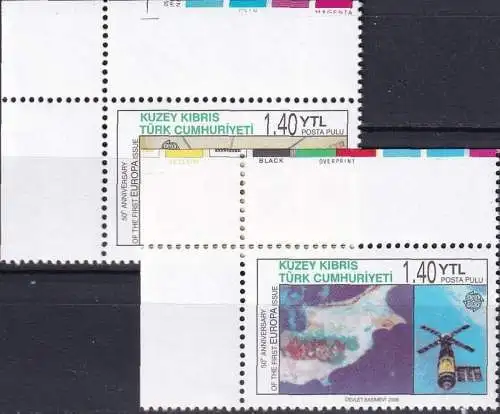 TÜRK. ZYPERN 2006 Mi-Nr. 630/31 A ** MNH