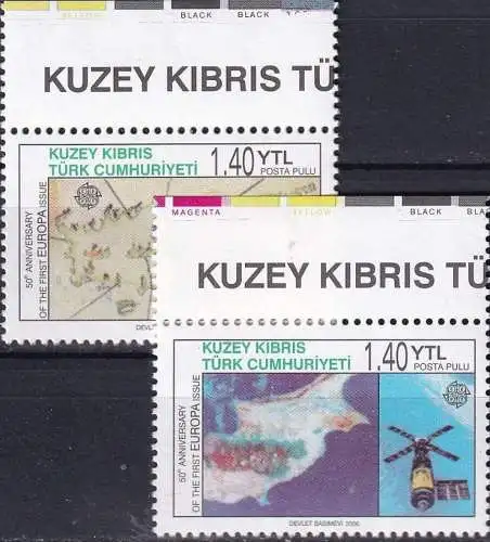 TÜRK. ZYPERN 2006 Mi-Nr. 630/31 A ** MNH