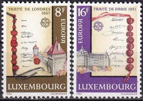 LUXEMBURG 1982 Mi-Nr. 1052/53 ** MNH - CEPT