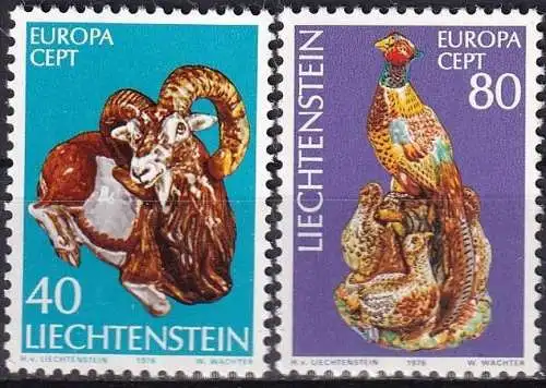 LIECHTENSTEIN 1976 Mi-Nr. 642/43 ** MNH