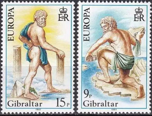 GIBRALTAR 1981 Mi-Nr. 416/17 ** MNH - CEPT