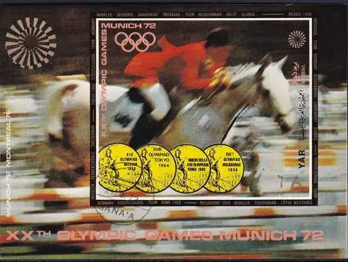 JEMEN YEMEN 1971 Mi-Nr. Block 176 o used