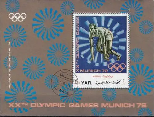 JEMEN YEMEN 1971 Mi-Nr. Block 175 o used