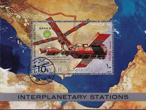 JEMEN YEMEN 1970 Mi-Nr. Block 135 o used