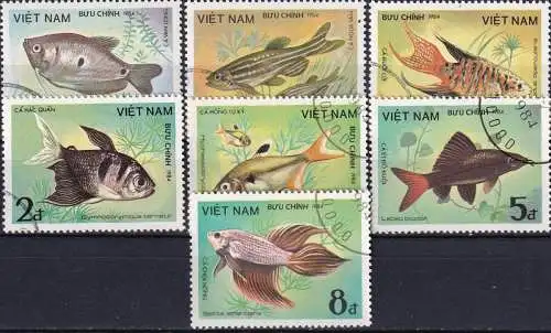 VIETNAM 1984 Mi-Nr. 1453/59 o used - aus Abo