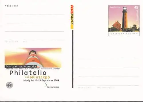 DEUTSCHLAND 2004 Mi-Nr. PSO 87 Postkarte Philatelia Leipzig 2004