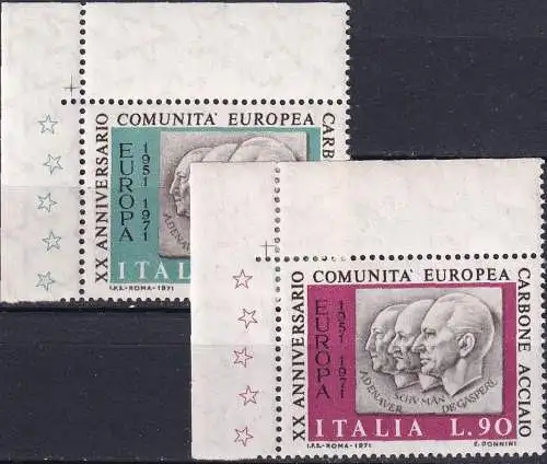 ITALIEN 1971 Mi-Nr. 1333/34 ** MNH