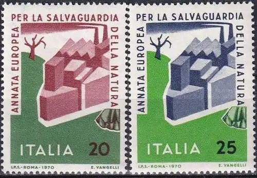 ITALIEN 1970 Mi-Nr. 1325/26 ** MNH