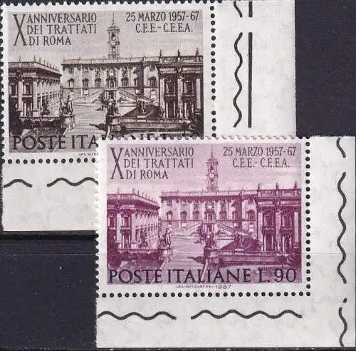 ITALIEN 1967 Mi-Nr. 1221/22 ** MNH