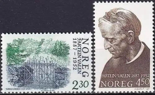 NORWEGEN 1987 Mi-Nr. 973/74 ** MNH