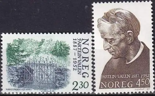 NORWEGEN 1987 Mi-Nr. 973/74 ** MNH