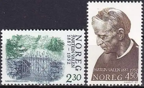 NORWEGEN 1987 Mi-Nr. 973/74 ** MNH