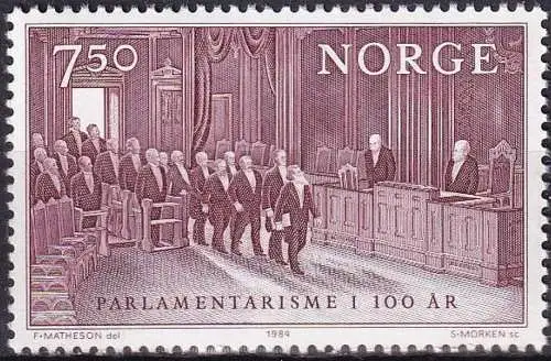 NORWEGEN 1984 Mi-Nr. 913 ** MNH