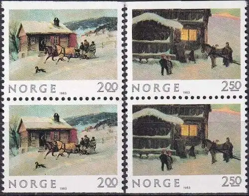 NORWEGEN 1983 Mi-Nr. 894/95 DD ** MNH