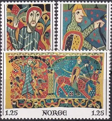 NORWEGEN 1976 Mi-Nr. 734/36 ** MNH