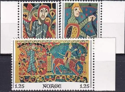 NORWEGEN 1976 Mi-Nr. 734/36 ** MNH