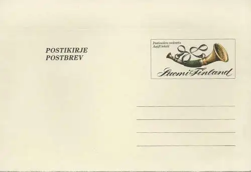 FINNLAND 1986 Mi-Nr. PB 4 Postbrief ungelaufen