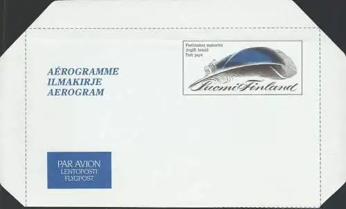 FINNLAND 1986 Mi-Nr. LF 17 Luftpostfaltbrief Aerogram ungelaufen