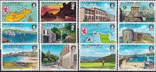 ALDERNEY 1983 Mi-Nr. 1/12 ** MNH