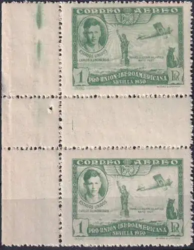 SPANIEN 1930 Mi-Nr. 559 Zwischensteg ** MNH