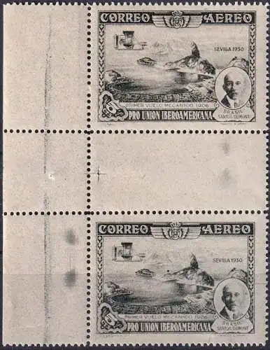 SPANIEN 1930 Mi-Nr. 554 Zwischensteg ** MNH