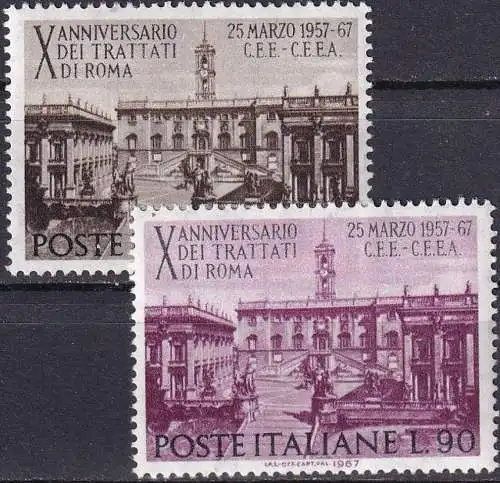 ITALIEN 1967 Mi-Nr. 1221/22 ** MNH