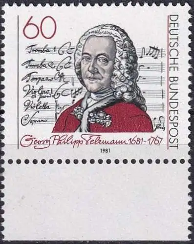 DEUTSCHLAND 1981 Mi-Nr. 1085 ** MNH