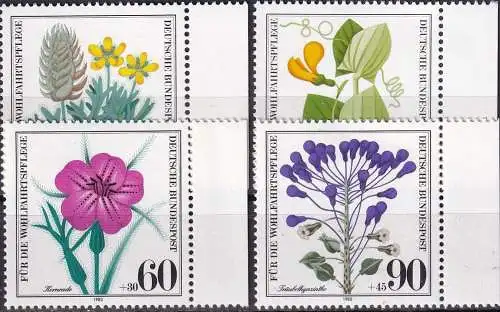 DEUTSCHLAND 1980 Mi-Nr. 1059/62 ** MNH