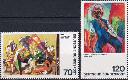 DEUTSCHLAND 1974 Mi-Nr. 822/23 ** MNH