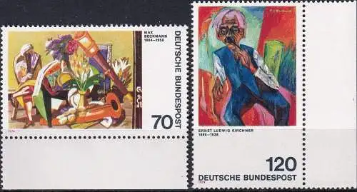 DEUTSCHLAND 1974 Mi-Nr. 822/23 ** MNH