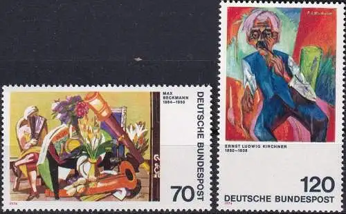 DEUTSCHLAND 1974 Mi-Nr. 822/23 ** MNH