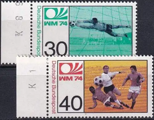 DEUTSCHLAND 1974 Mi-Nr. 811/12 ** MNH