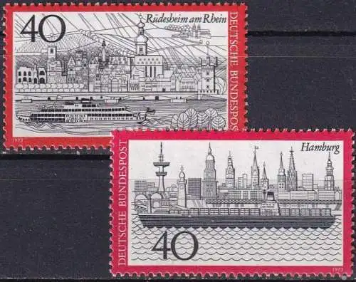 DEUTSCHLAND 1973 Mi-Nr. 761/62 ** MNH