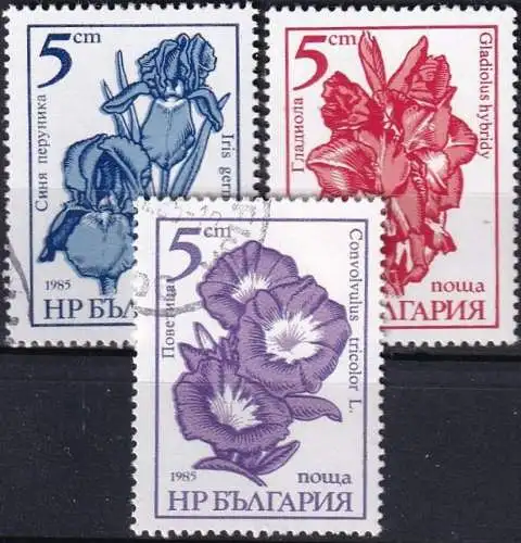 BULGARIEN 1985 Mi-Nr. 3405/07 o used - aus Abo