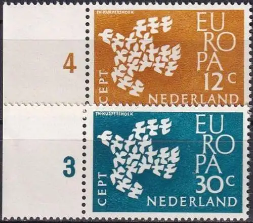 NIEDERLANDE 1961 Mi-Nr. 765/66 ** MNH - CEPT