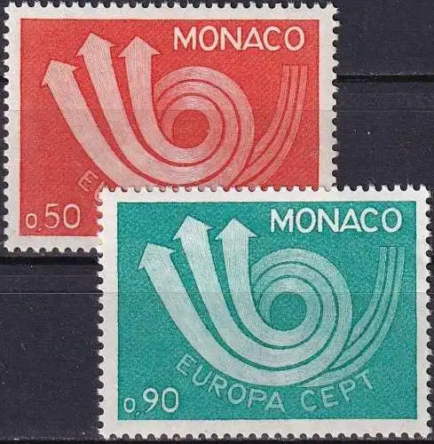 MONACO 1973 Mi-Nr. 1073/74 ** MNH