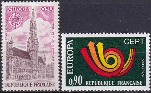 FRANKREICH 1973 Mi-Nr. 1826/27 ** MNH - CEPT