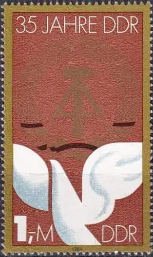 DDR 1984 Mi-Nr. 2902 aus Block 79 ** MNH