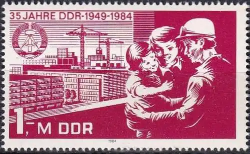 DDR 1984 Mi-Nr. 2896 aus Block 78 ** MNH