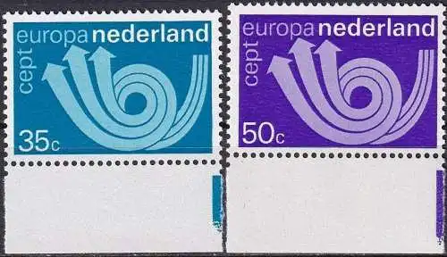 NIEDERLANDE 1973 Mi-Nr. 1011/12 ** MNH