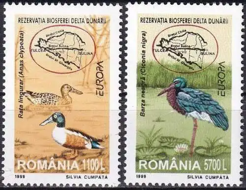 RUMÄNIEN 1999 Mi-Nr. 5414/15 ** MNH