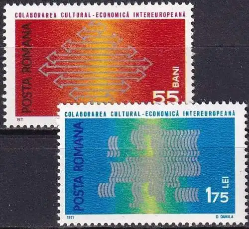 RUMÄNIEN 1971 Mi-Nr. 2919/20 ** MNH